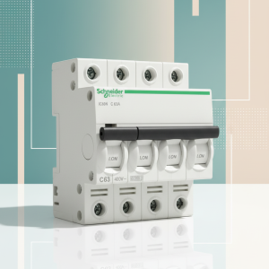 Schneider 63A 4P AC MCB – Reliable Multi-Pole Circuit Protection for Solar and Electrical Systems